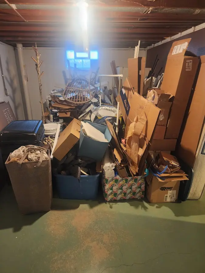 Roll-off dumpster container at job site for Yard Waste Dumpster Rental in Paramount